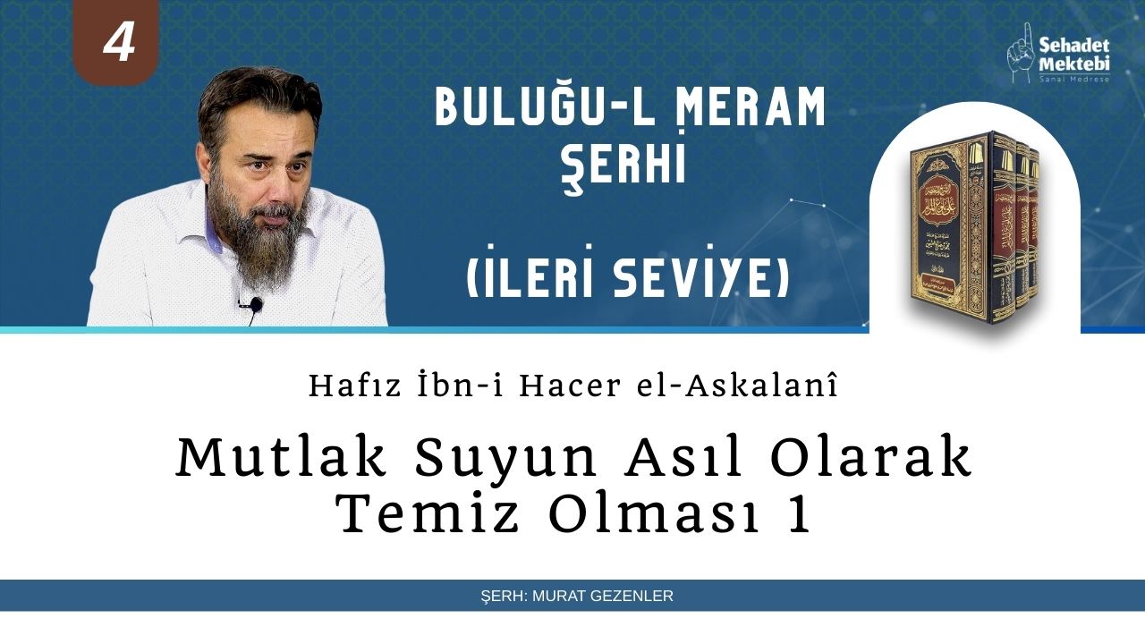 Mutlak Suyun Asıl Olarak Temiz Olması 1